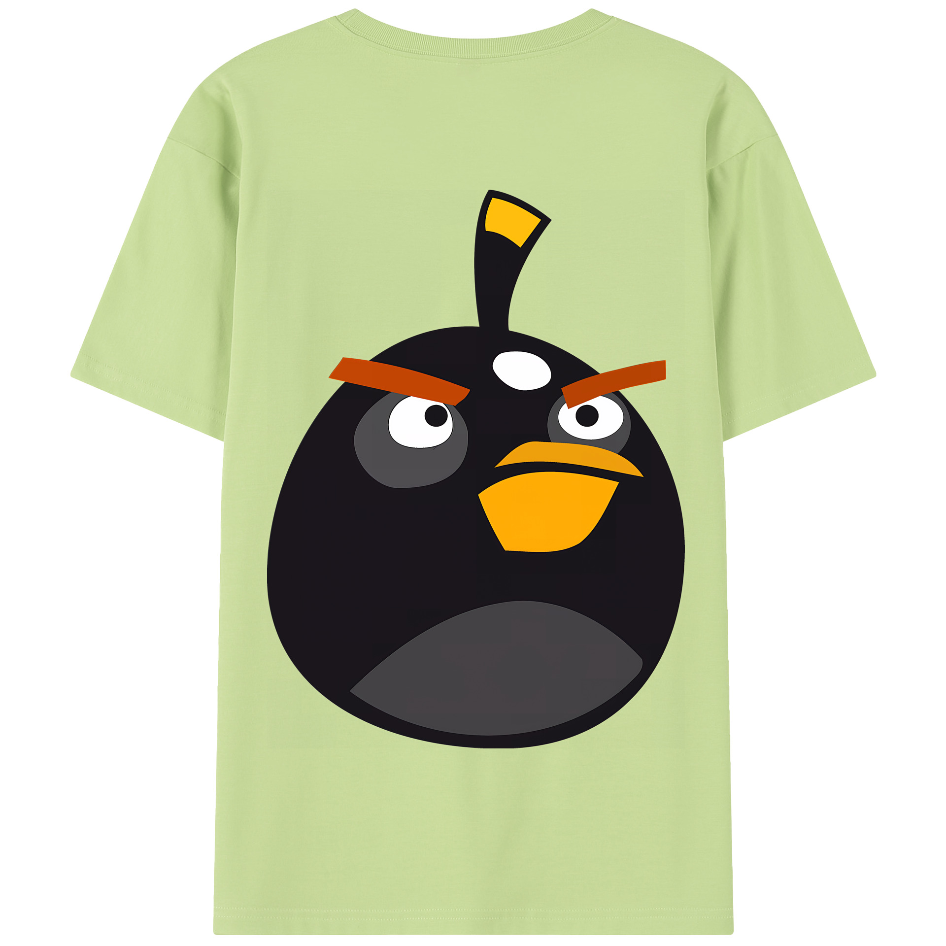 （画像用） Angry Birds アングリーバード 綿100％半袖Tシャツ（背面プリント）
